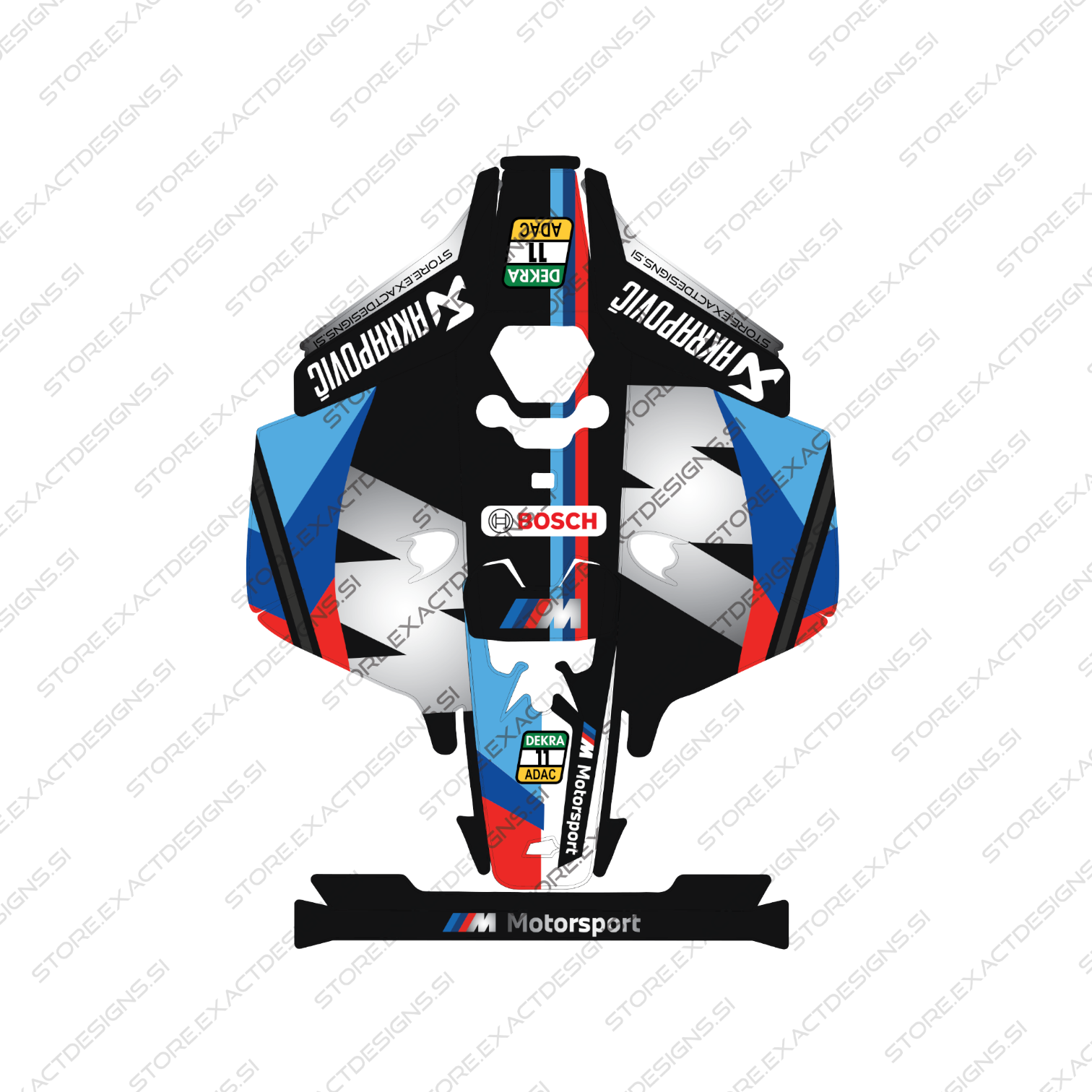 BMW Safety Car – Sticker for Mammotion Robotic Lawn Mowers Exact Designs