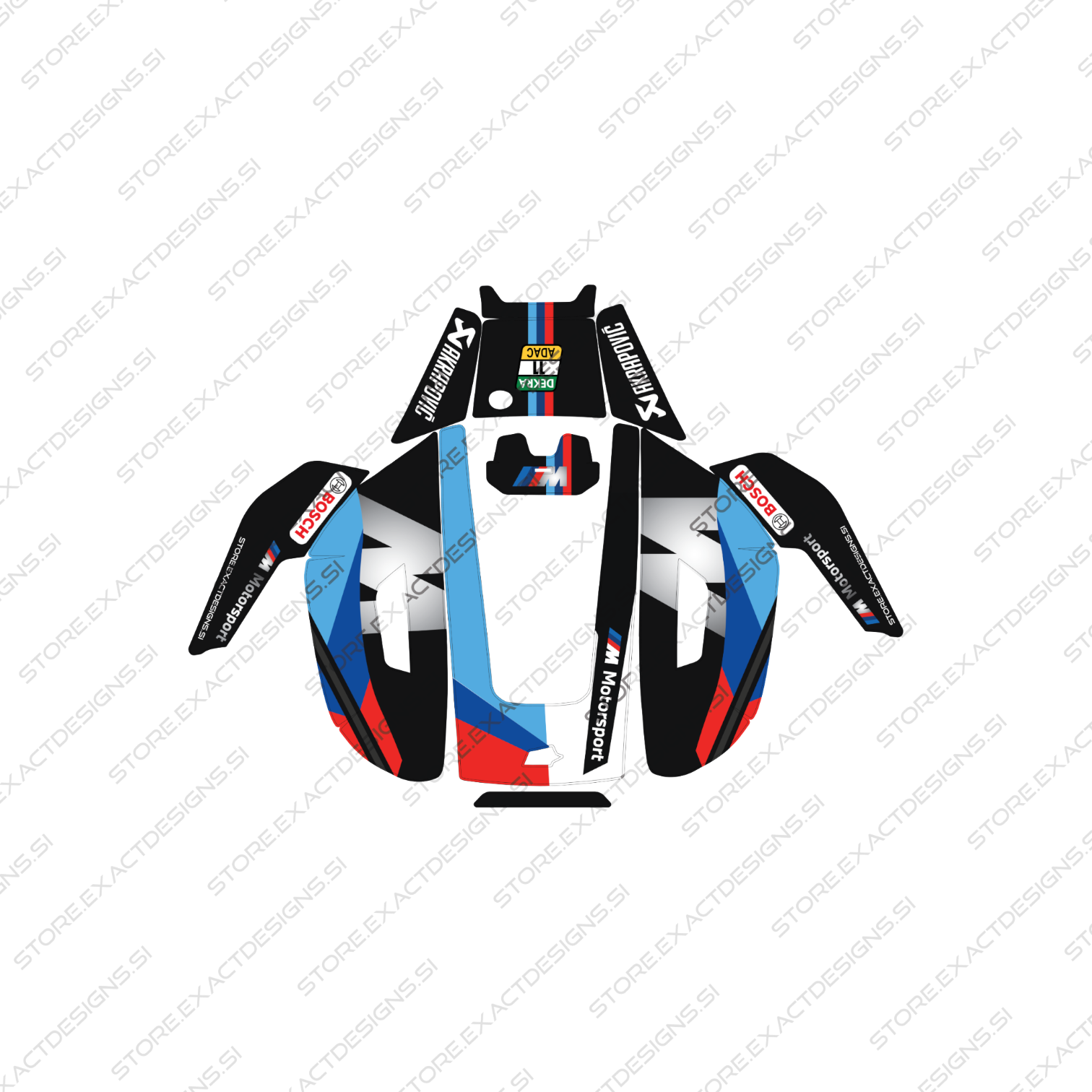 BMW Safety Car – Sticker for Mammotion Robotic Lawn Mowers Exact Designs