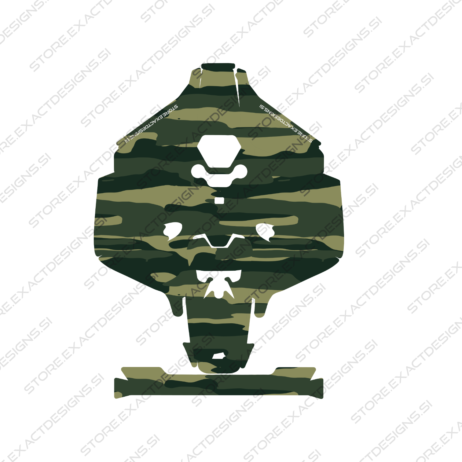 Camouflage Woodland – Sticker for Mammotion Robotic Lawn Mowers Exact Designs