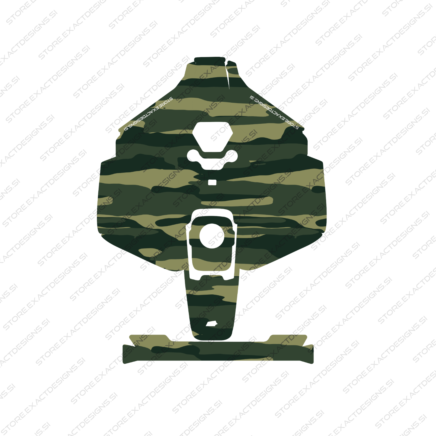 Camouflage Woodland – Aufkleber für Mammotion Mähroboter Exact Designs