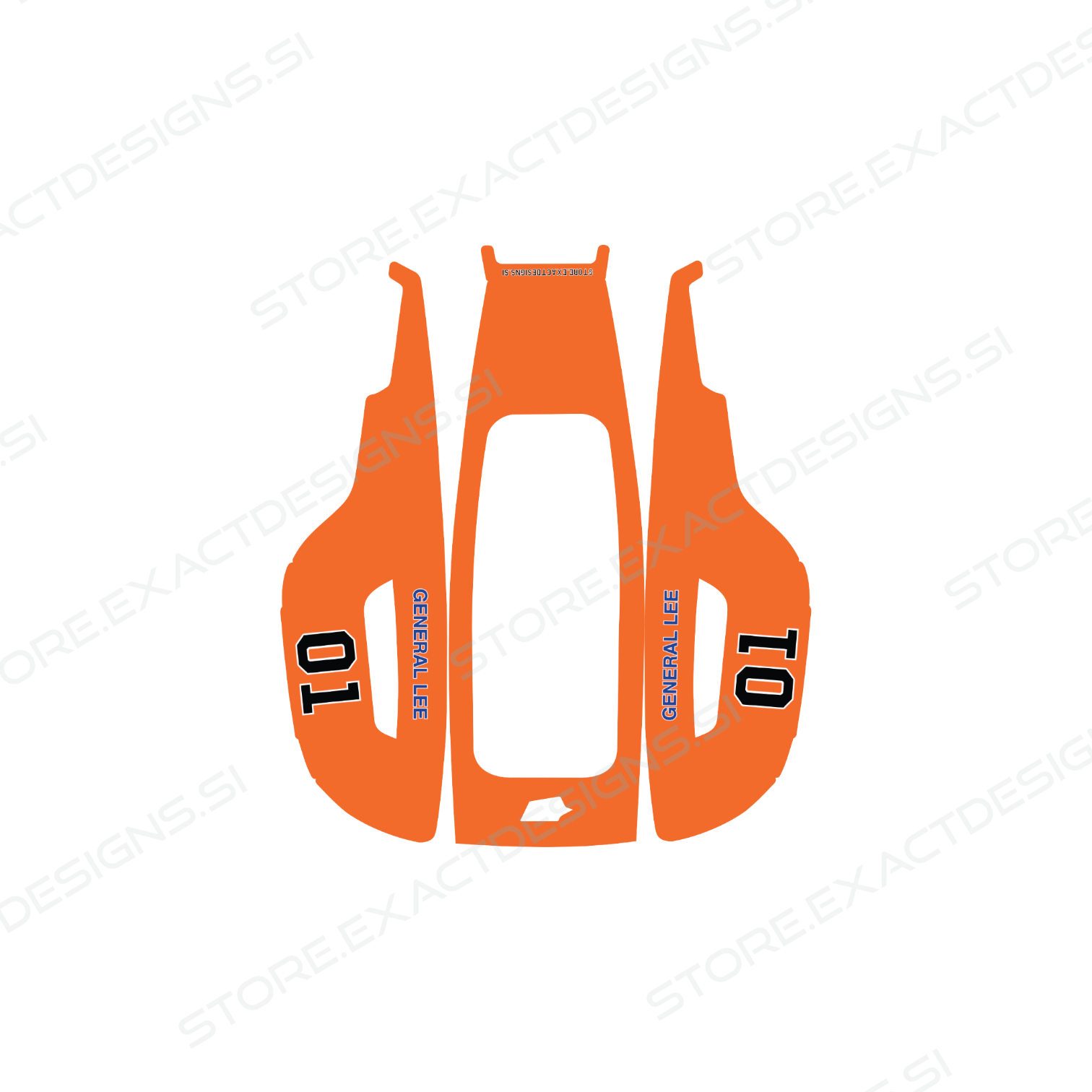 General Lee – Aufkleber für Mammotion Mähroboter Exact Designs