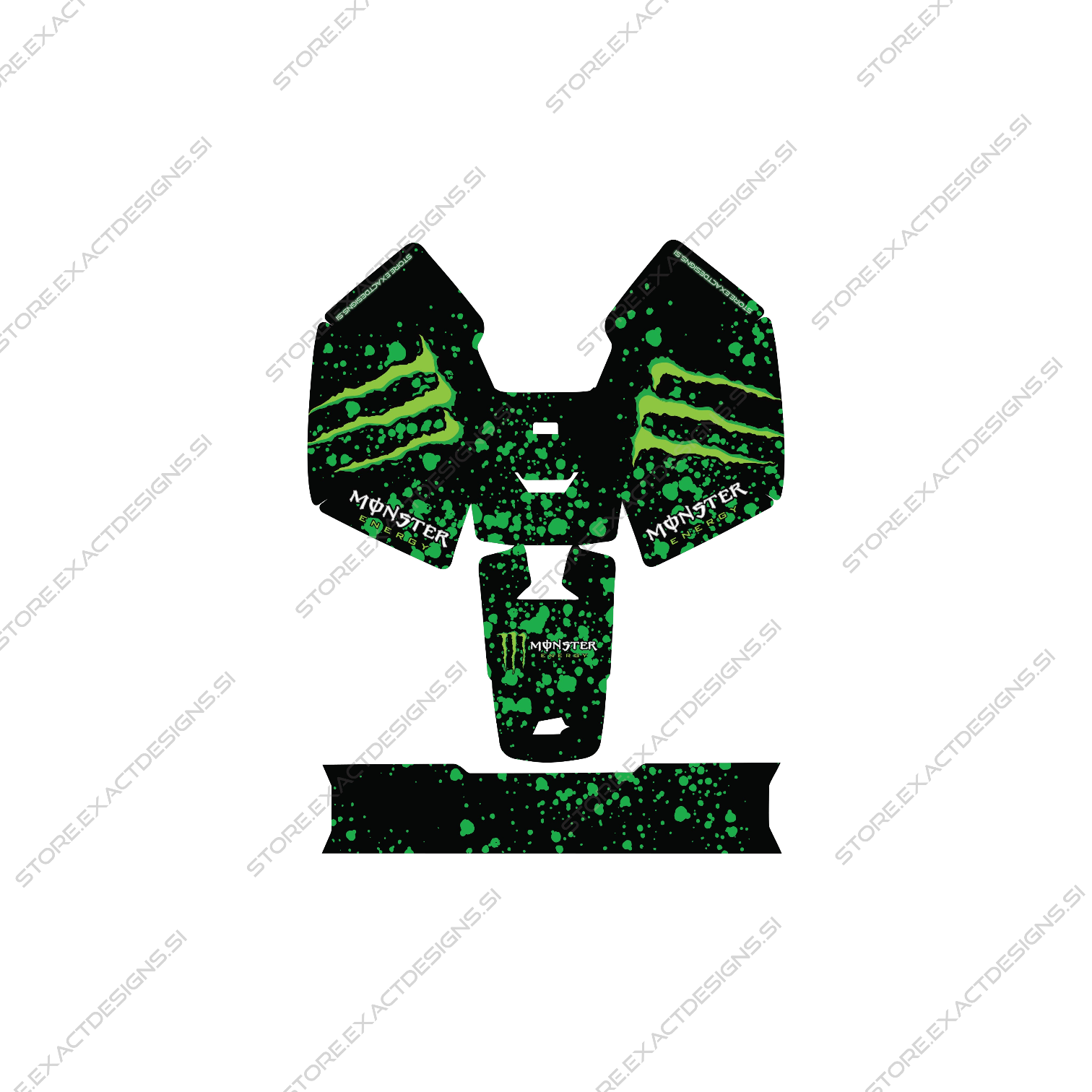 Monster Energy – Nalepka za Mammotion robotske kosilnice Exact Designs