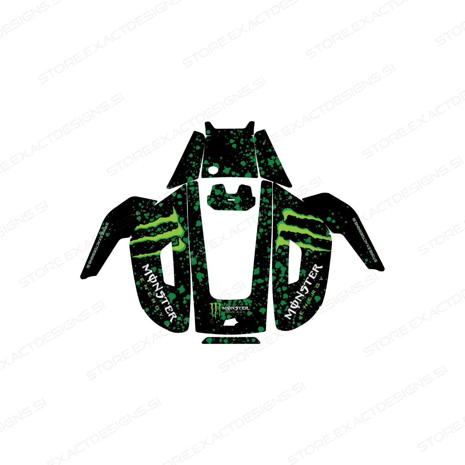 Monster Energy – Sticker for Mammotion Robotic Lawn Mowers Exact Designs