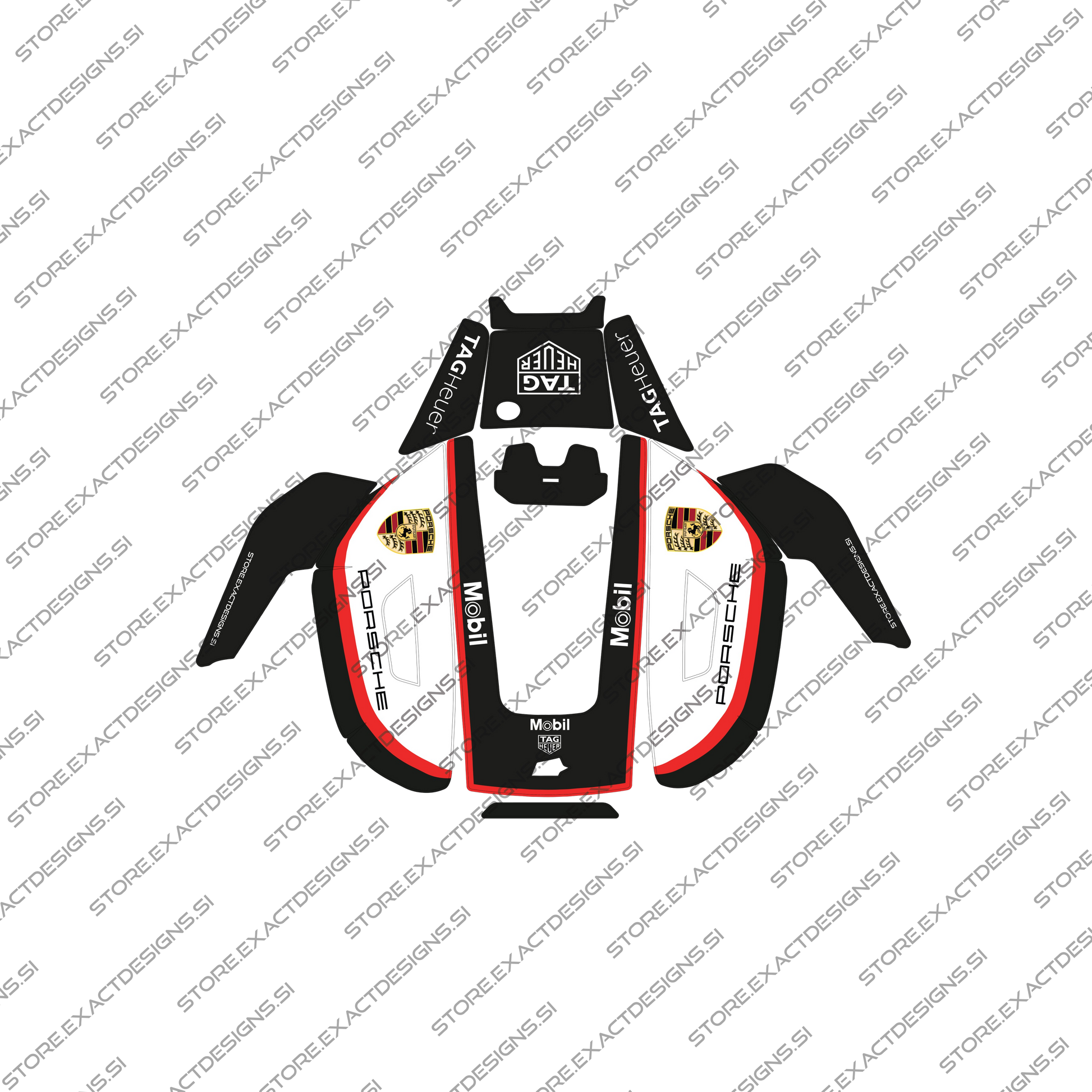 Porsche – Nalepka za Mammotion robotske kosilnice Exact Designs