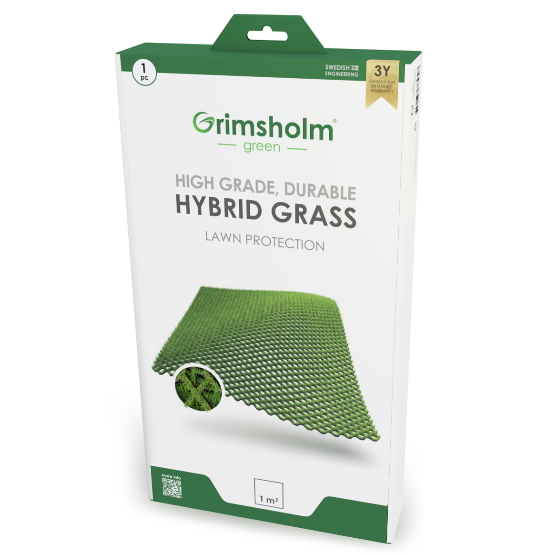 Premium hibridna trava – 1 × 1 m Exact Designs