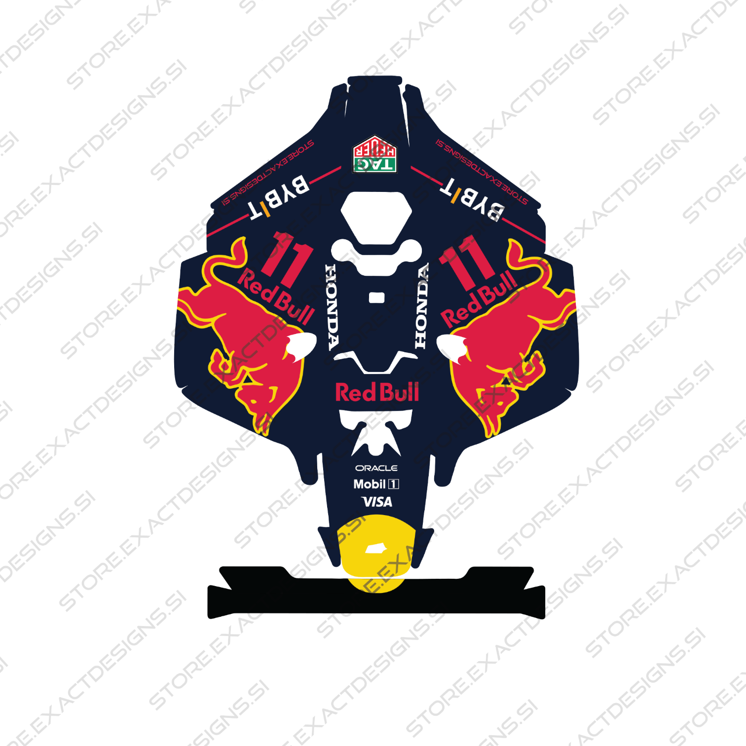 F1 Honda RB21 – Aufkleber für Mammotion Mähroboter Exact Designs