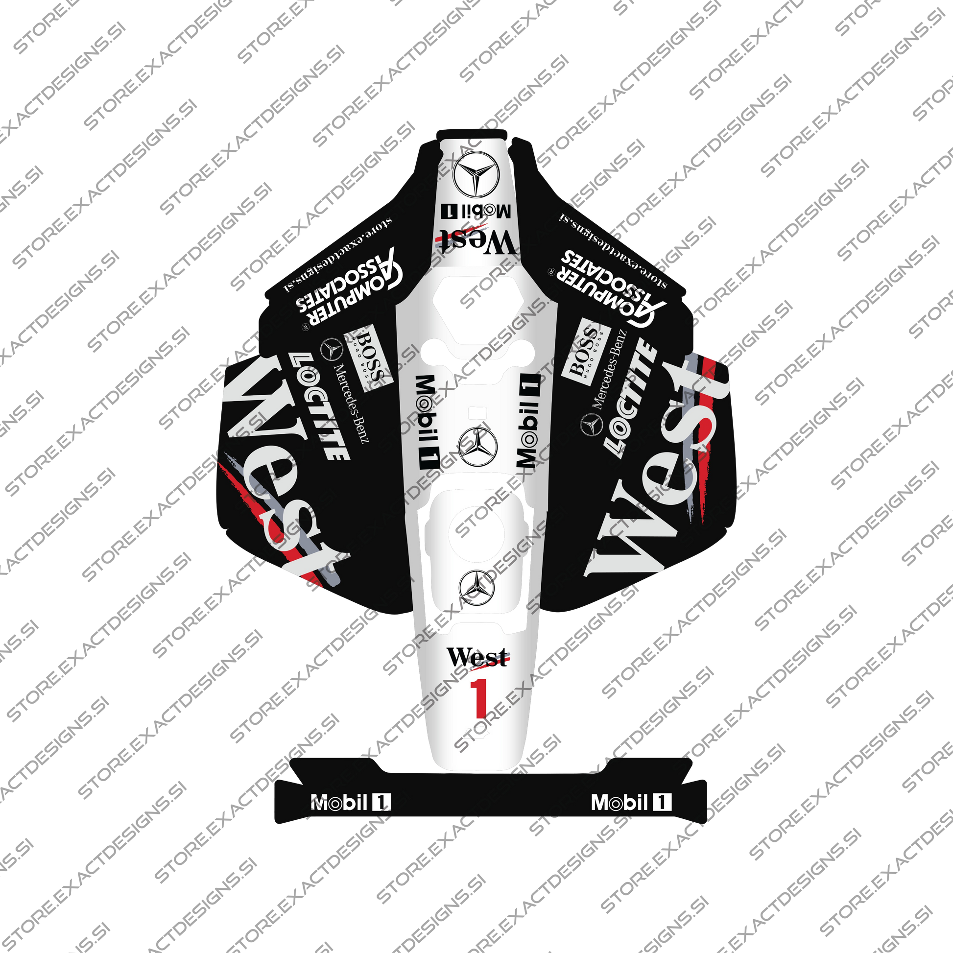 F1 McLaren 2000s – Aufkleber für Mammotion Mähroboter Exact Designs