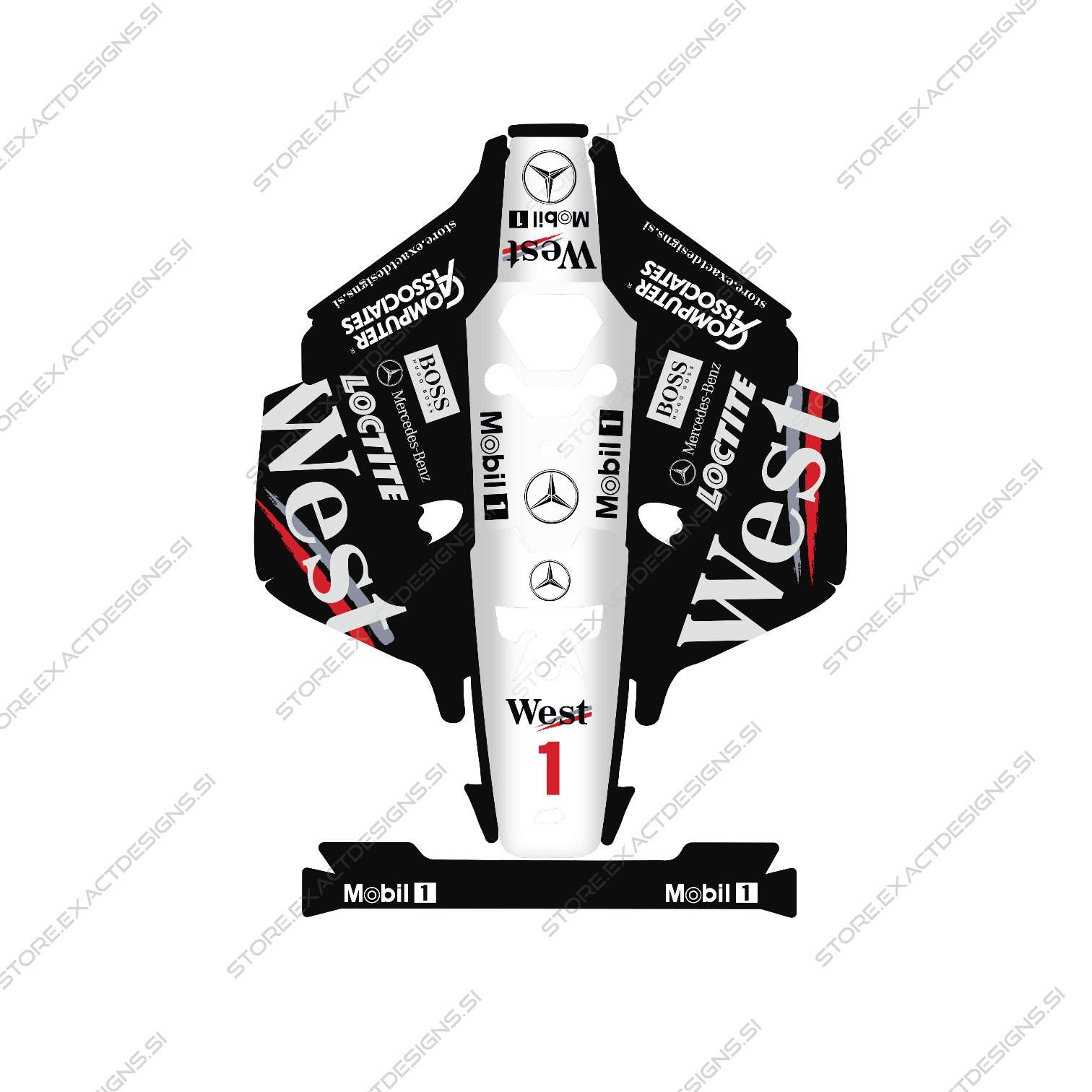 F1 McLaren 2000s - Mammotion Luba 2 AWD X - Nalepka Exact Designs