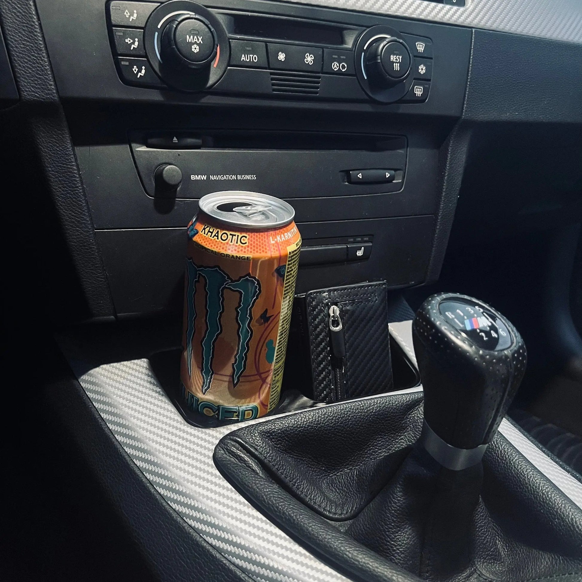 Cup Holder with Integrated Storage Tray for BMW 3 Series (E90–E93) - Exact Designs