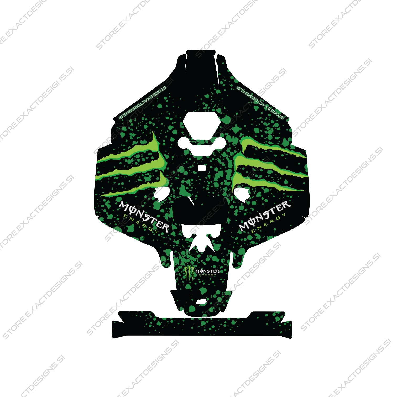 Monster Energy – Nalepka za Mammotion robotske kosilnice Exact Designs