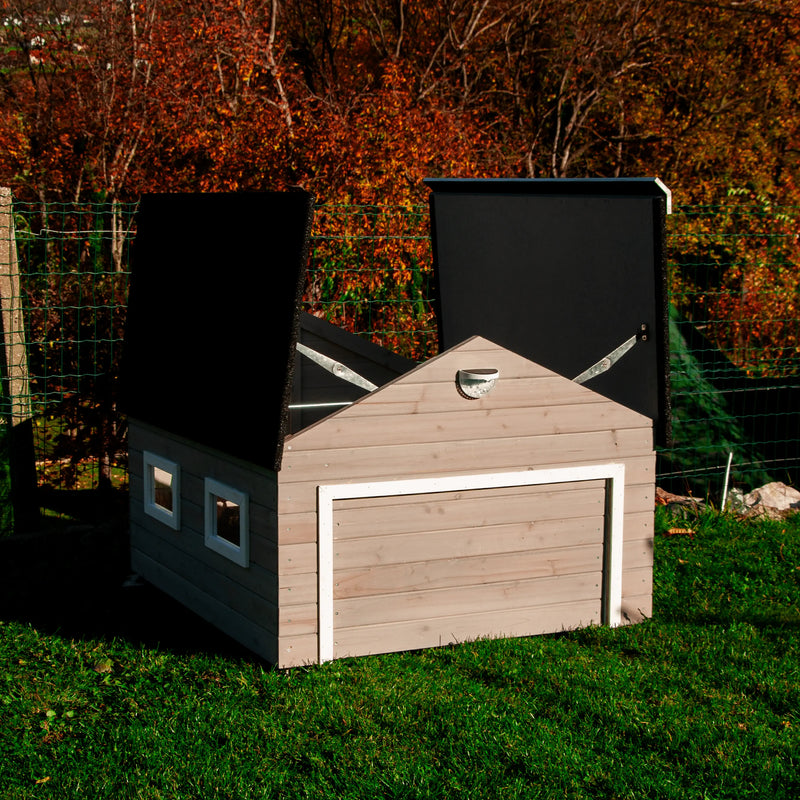 My Robot Home Plus – Automatische Garage für Mähroboter - Exact Designs